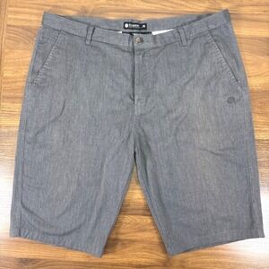 ELEMENT‎ Mens Gray Element FLEX Flat Front 12" Inseam Shorts Size 38